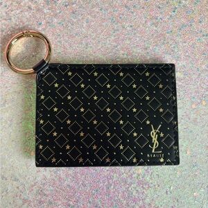 YSL Black and Gold Keychain Mirror